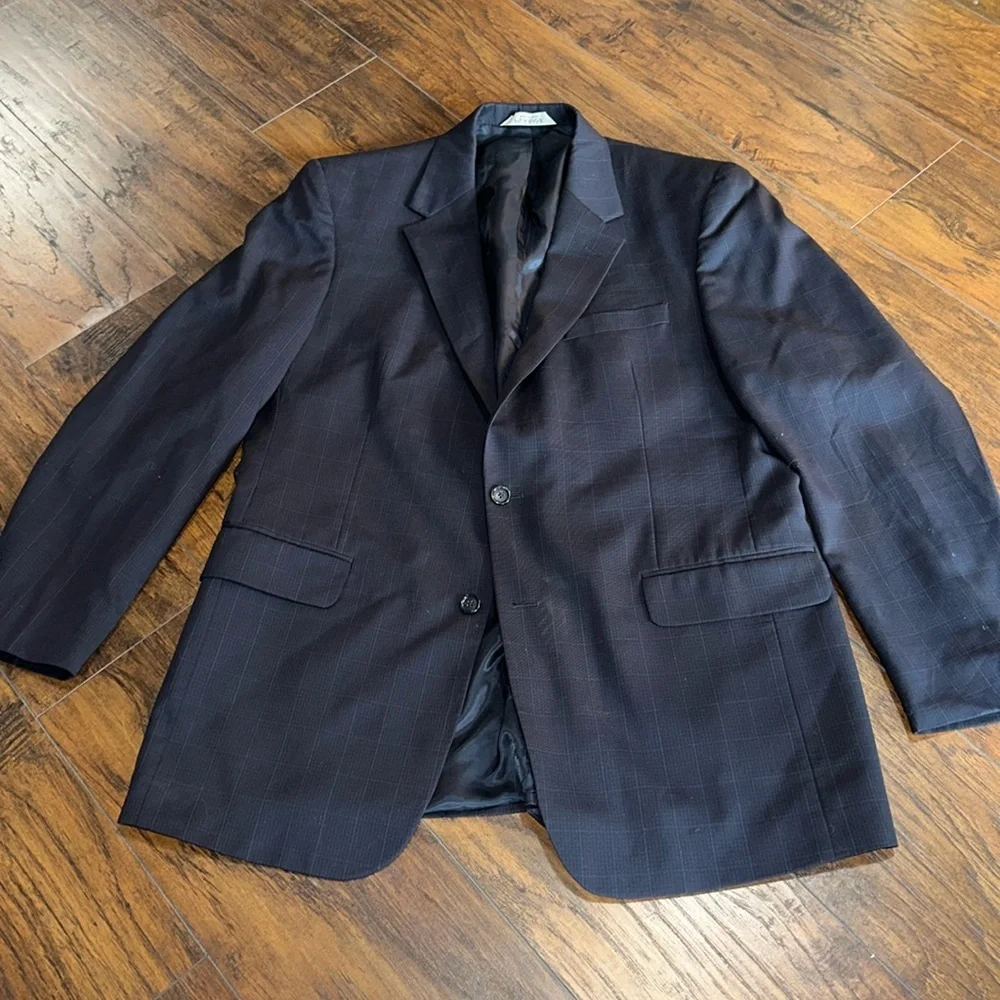 Jos A Bank Vintage Classic Blue Pinstripe Men's Blazer 44L